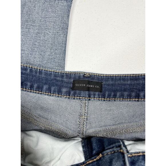Silver Suki Skinny Distressed Stretch Jean Womens Size 36x31 - Picture 2 of 7
